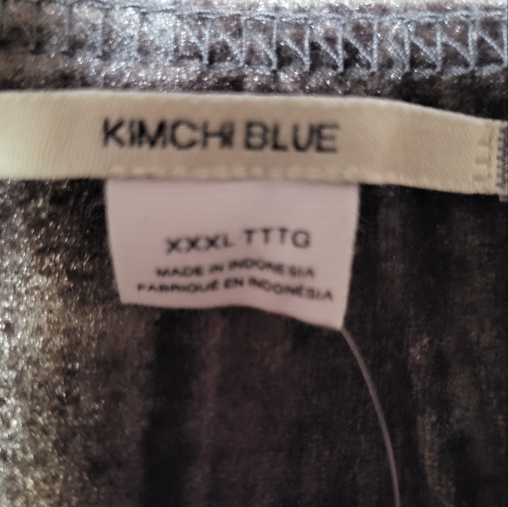 NWT Urban Outfitters Kimchi Blue 'Andie' Velvet Brown Wide Leg Pants - Size XXXL - Picture 4 of 8